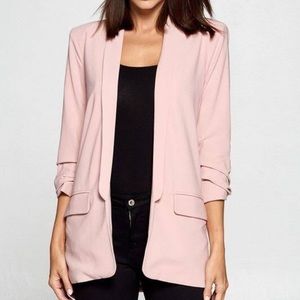NWT Strut and Bolt Lavender Boyfriend Blazer small